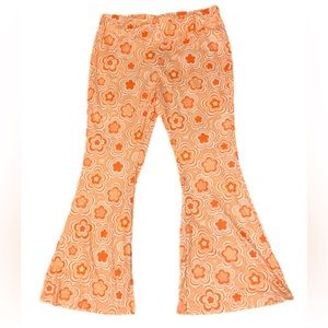 EUC Shein 2XL Soft Orange Bell Bottoms Leggings